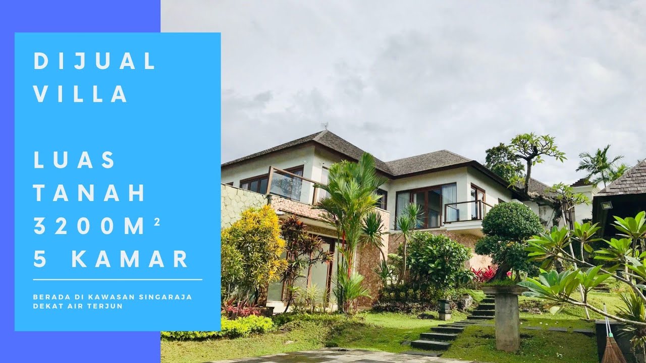 DIJUAL VILLA luas tanah 3200m² full view || wilayah singaraja BALI utara