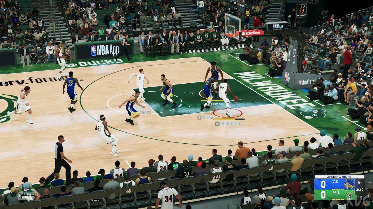 NBA 2K22 - Golden State Warriors vs Milwaukee Bucks - Gameplay (PS5 UHD) [4K60FPS]