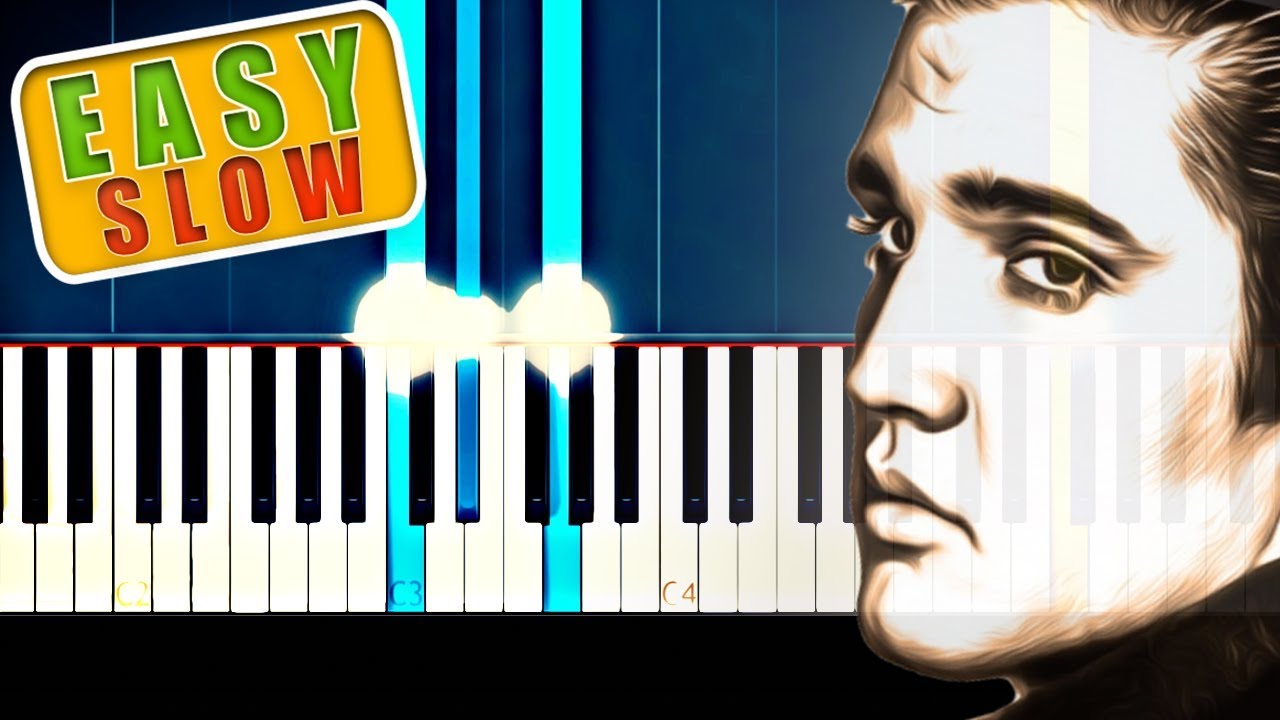 How To Play Can't Help Falling In Love by Elvis Presley on Piano - Easy SLOW Piano Tutorial