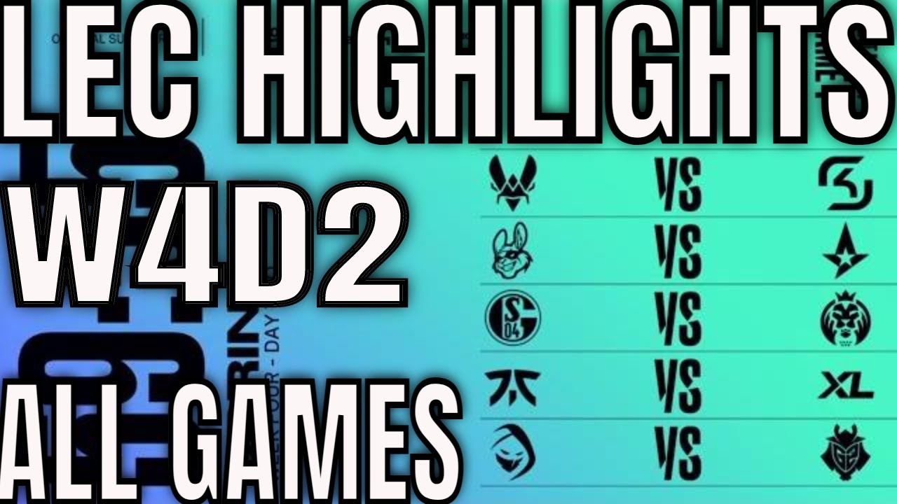 LEC Highlights ALL GAMES W4D2