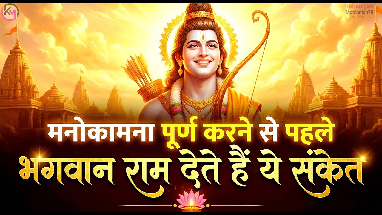 भगवान राम मनोकामना पूर्ण करणे से पहले देते हैं ये संकेत | Ram Naam Ki Mahima #ram #motivation#राम