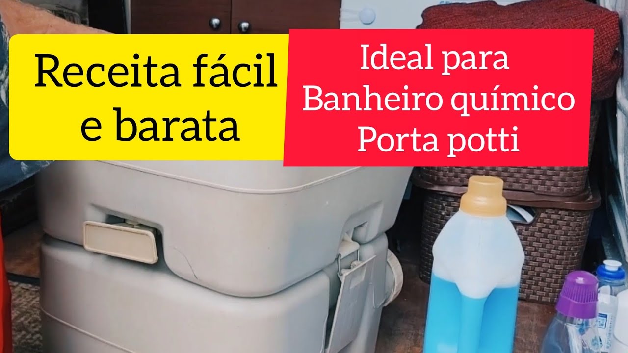Mistura para o Porta potti | banheiro químico de mothorhomes e kombihome #receita
