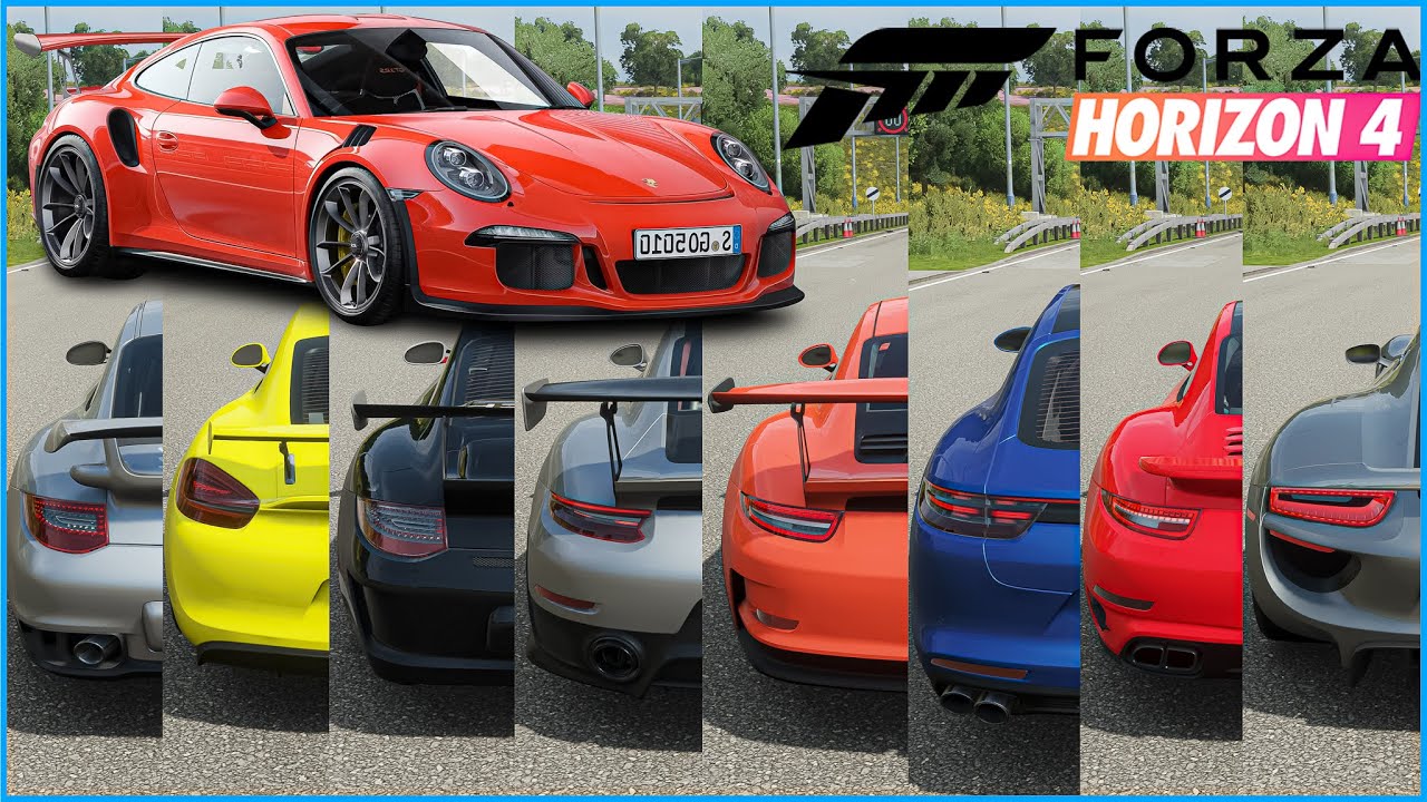 Forza Horison 4 - Top 20 Fastest Porsche Cars | Top Speed Battle (Upgrade)