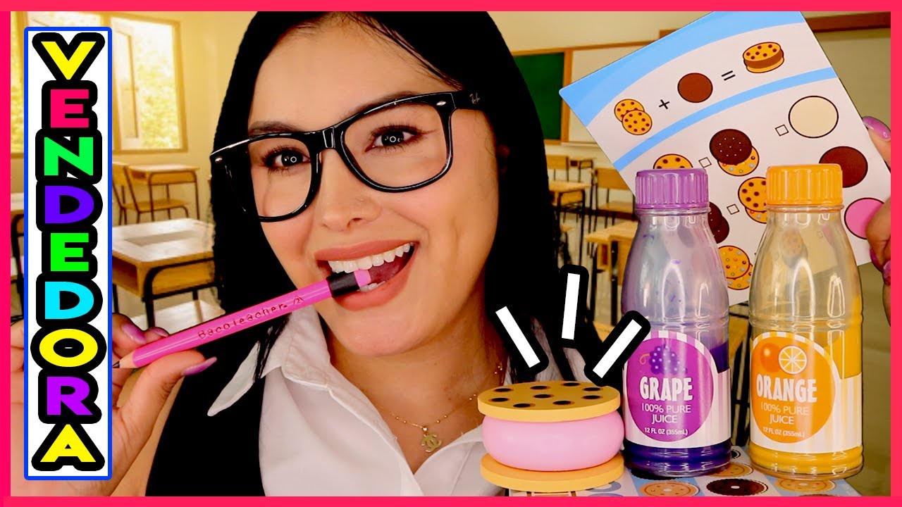 🤯 La MORRA q/está OBSESIONADA contigo 🥪 TE VENDE COMIDA 🍎 en el salón I Ges ASMR