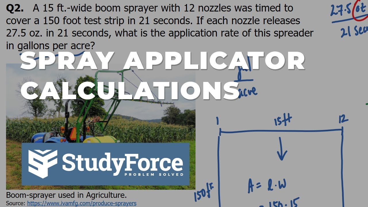 Calculations Involving Spray Applicators