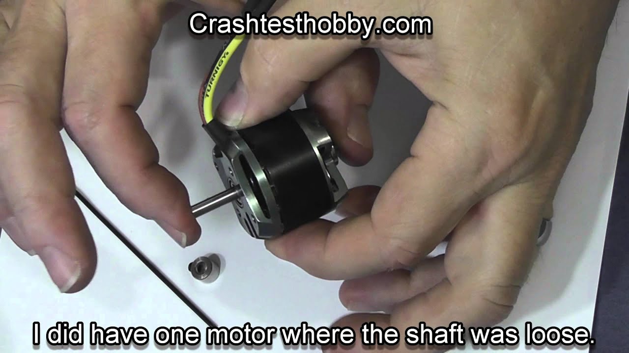 Brushless motor shaft modification to pusher configuration
