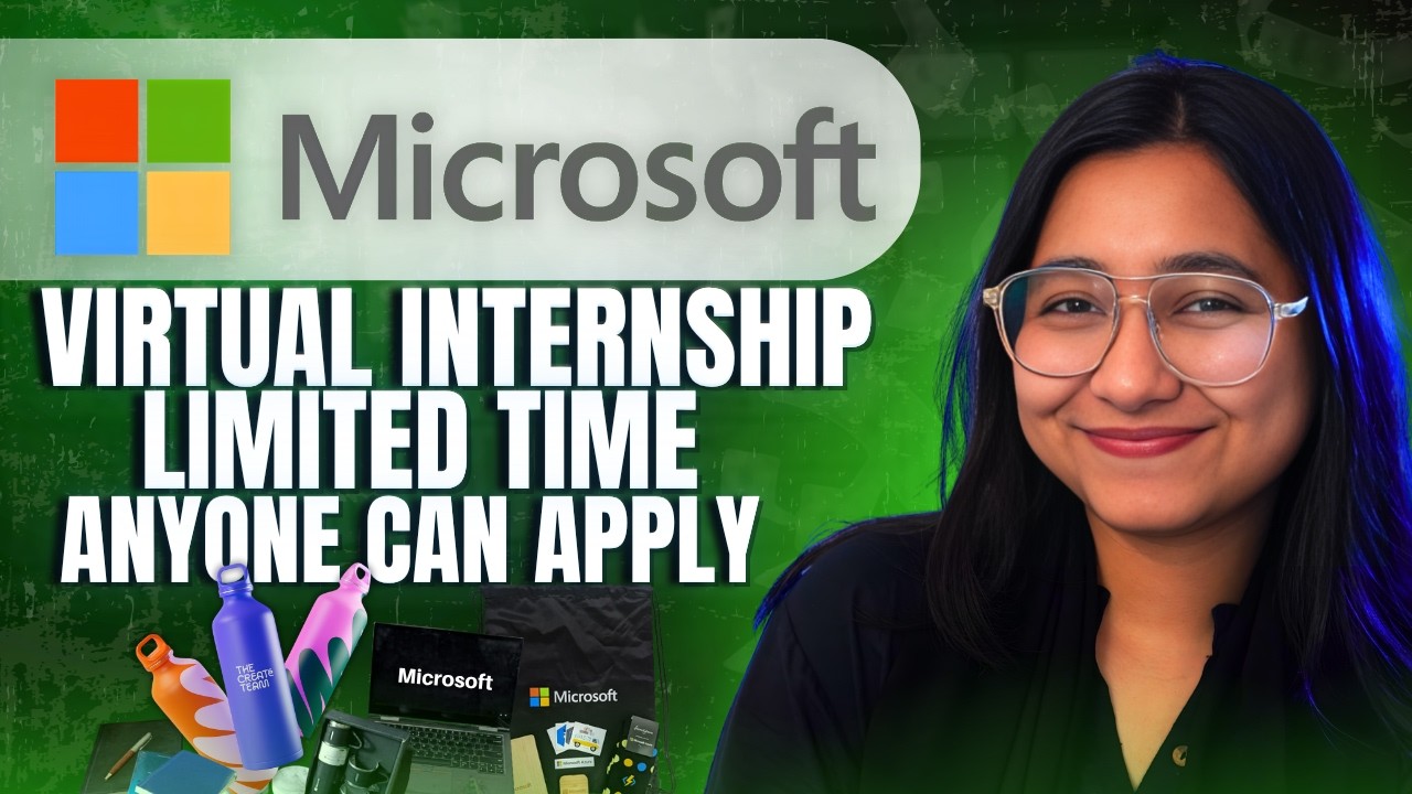 Microsoft Internship 2026 (FREE) | Work From Home + Certificate | No Fees | ANYONE CAN APPLY|