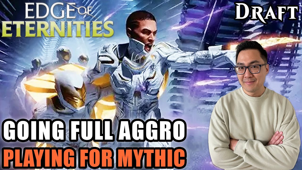 Going Full Aggro Playing For Mythic | Edge Of Eternities Draft | MTG Arena