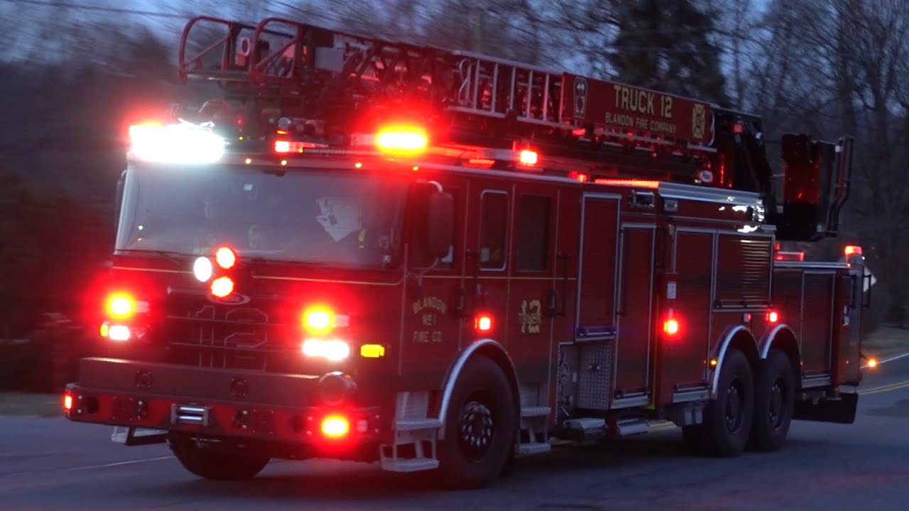 Blandon Fire Company Ladder 12 Responding 12/15/24
