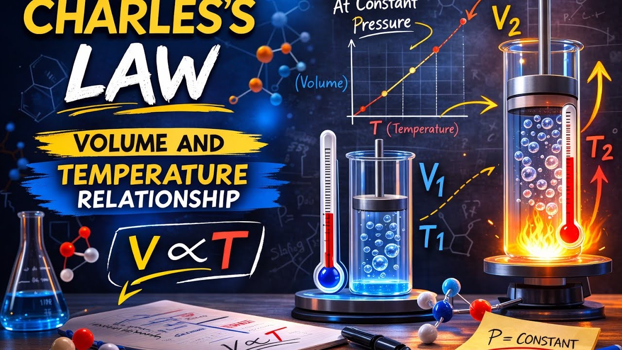Charles' Law explanation in detail || Sravani's Institute|| Inter Chemistry 