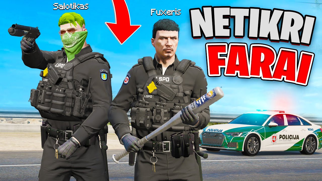 APSIMETĖM POLICININKAIS IR UŽSIKALĖM ŠAIBŲ? su @Salotikas  ​GTA ROLEPLAY LIETUVIŠKAI (PurityRP)