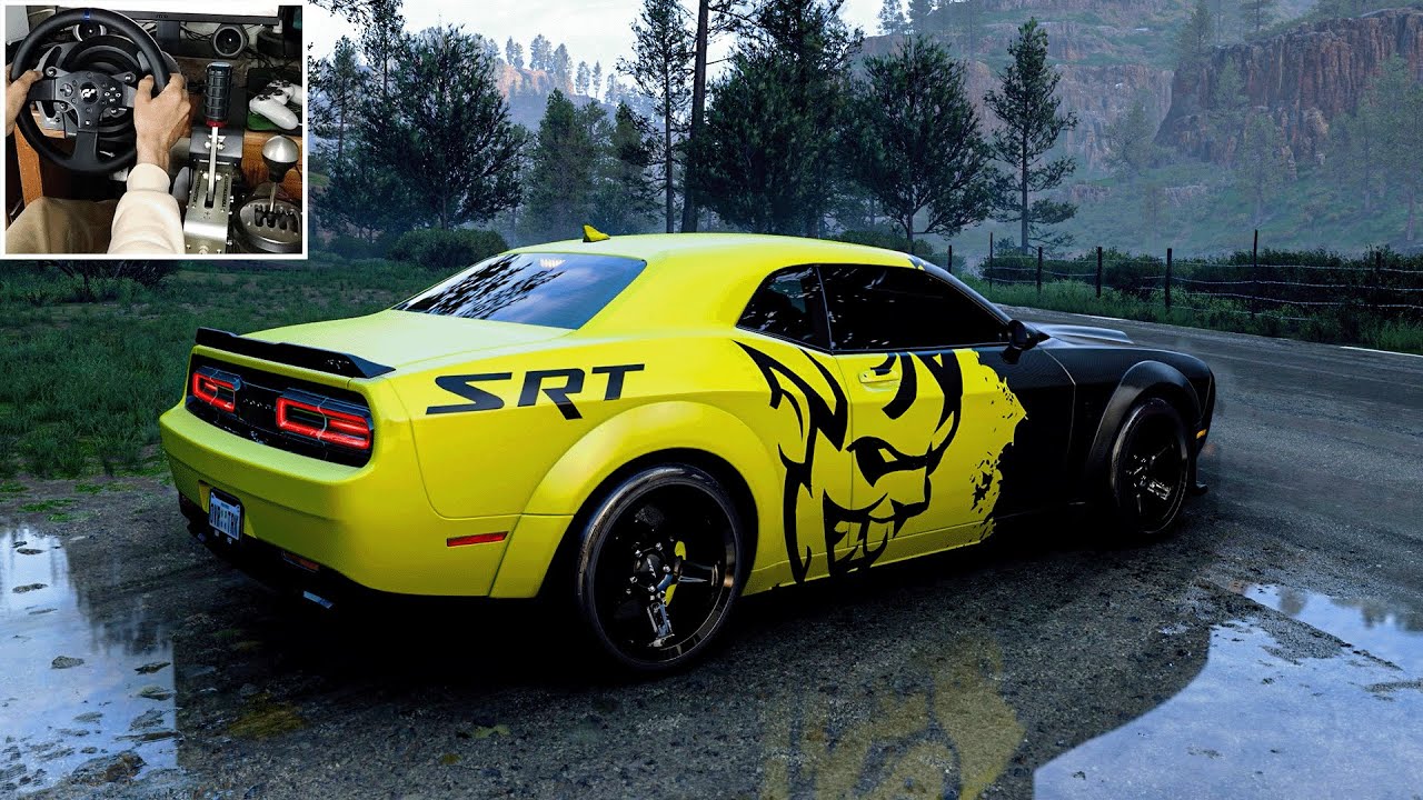 Dodge Challenger SRT Demon (1100HP) - Forza Horizon 5 | Thrustmaster T300RS Gameplay