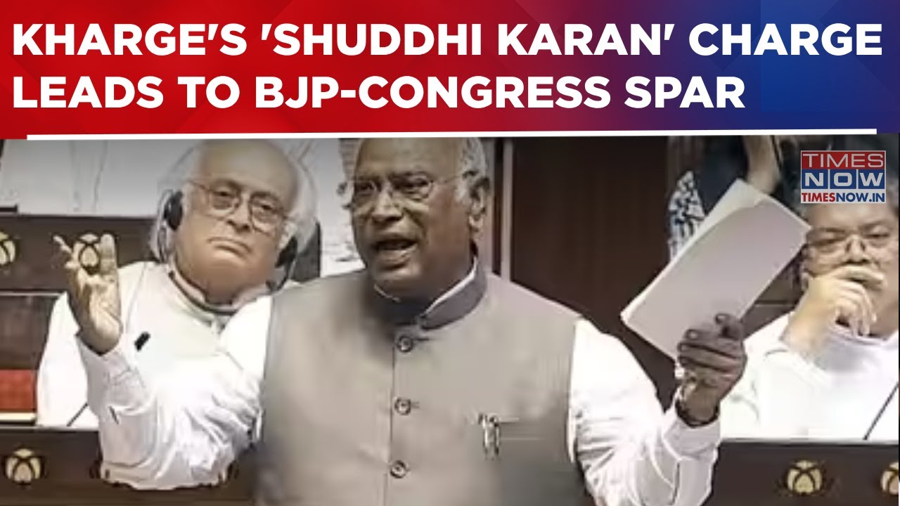 Kharge's 'Shuddhi Karan' Charge Sparks BJP-Cong War; Uttarakhand Ceremony Triggers Fresh Parl Clash
