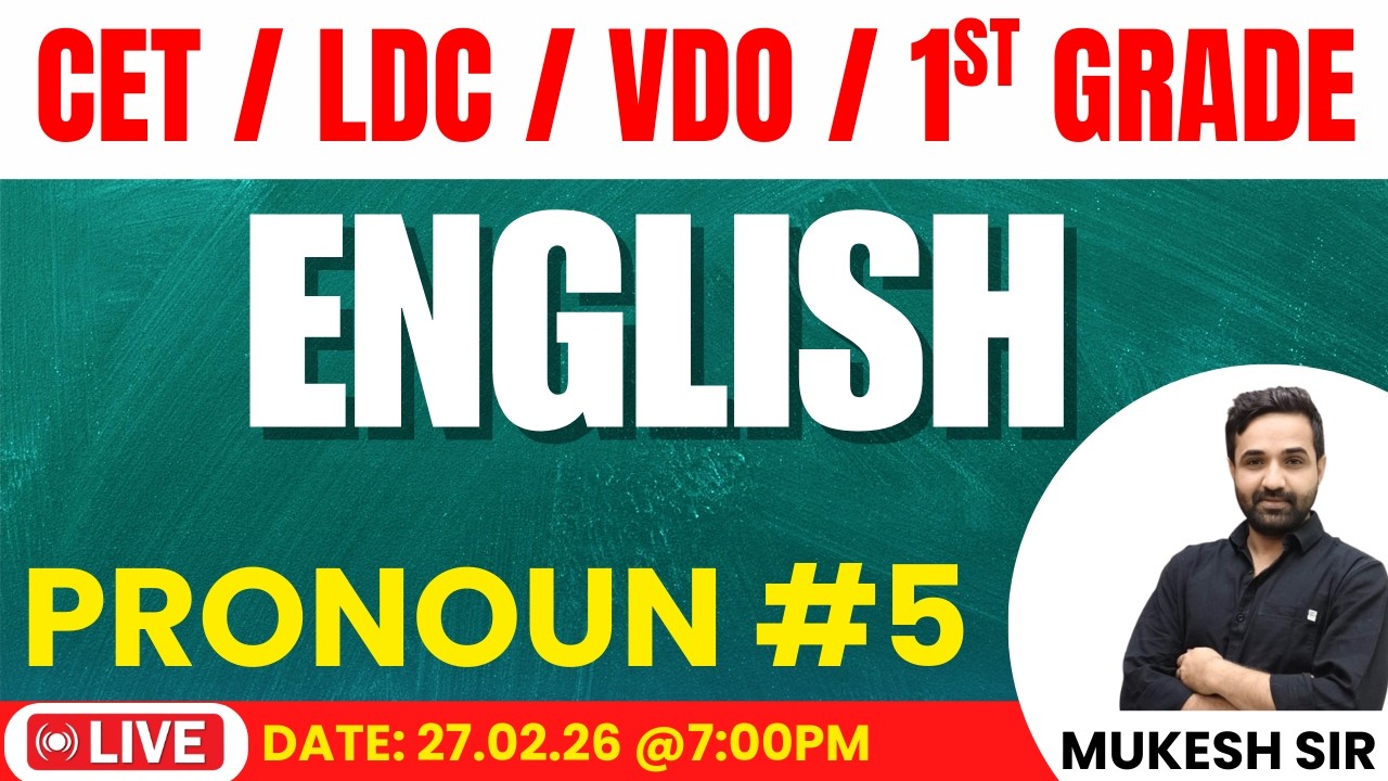 PRONOUN  PART-5 | | ENGLISH | By: Mukesh sir