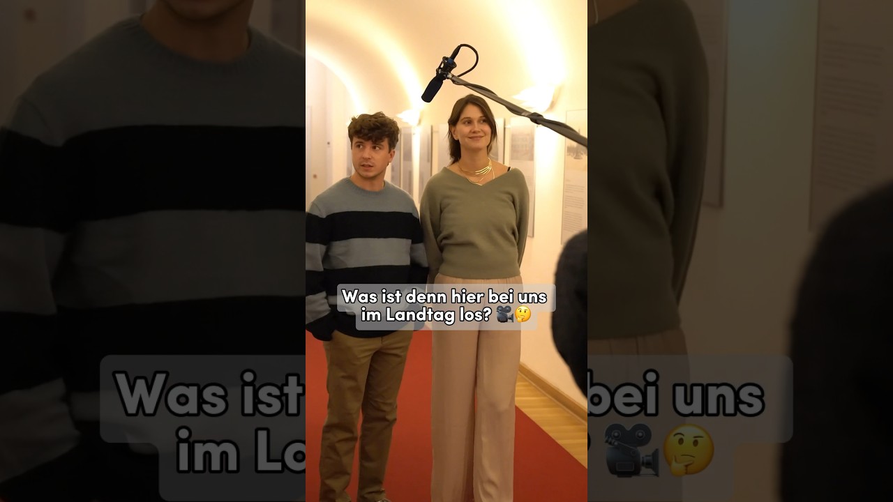Was macht die Filmcrew im Landtag? 🎥