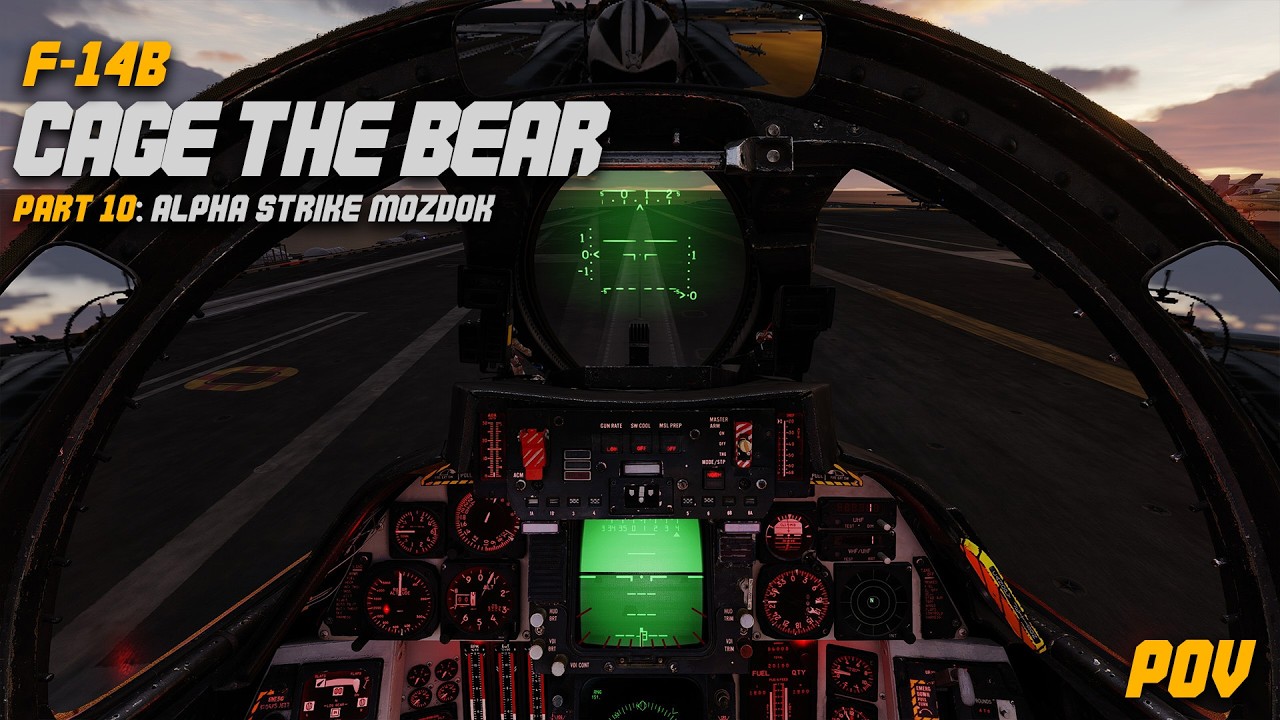 F-14 | Alpha Strike: MOZDOK | No Commentary | DCS World campaign mission 10