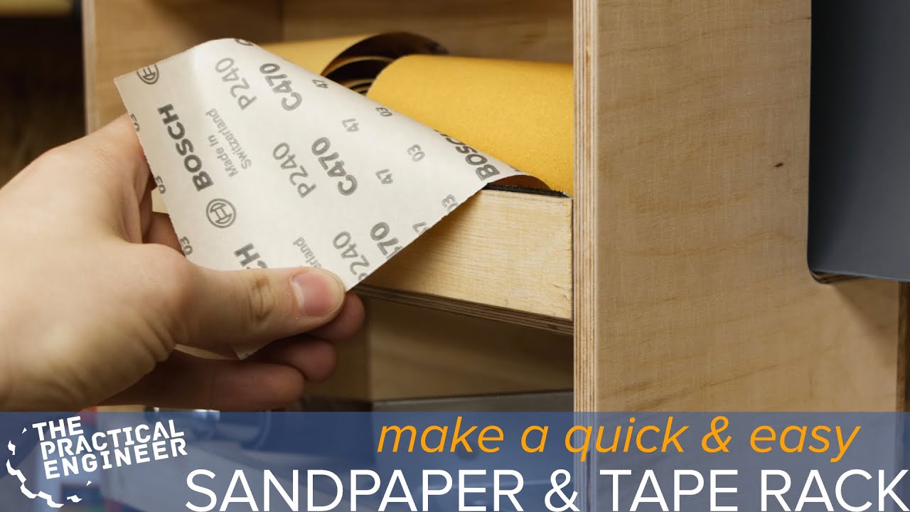 How to make a compact Sandpaper & Tape sorter - Perfect for a small workshop!
