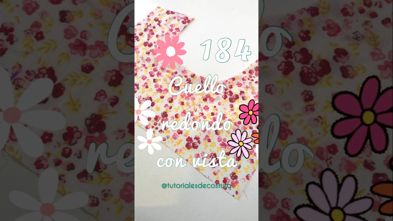 Cuello redondo con vista opción 1 #coser #costura #diydecostura #diy #coseresfacil