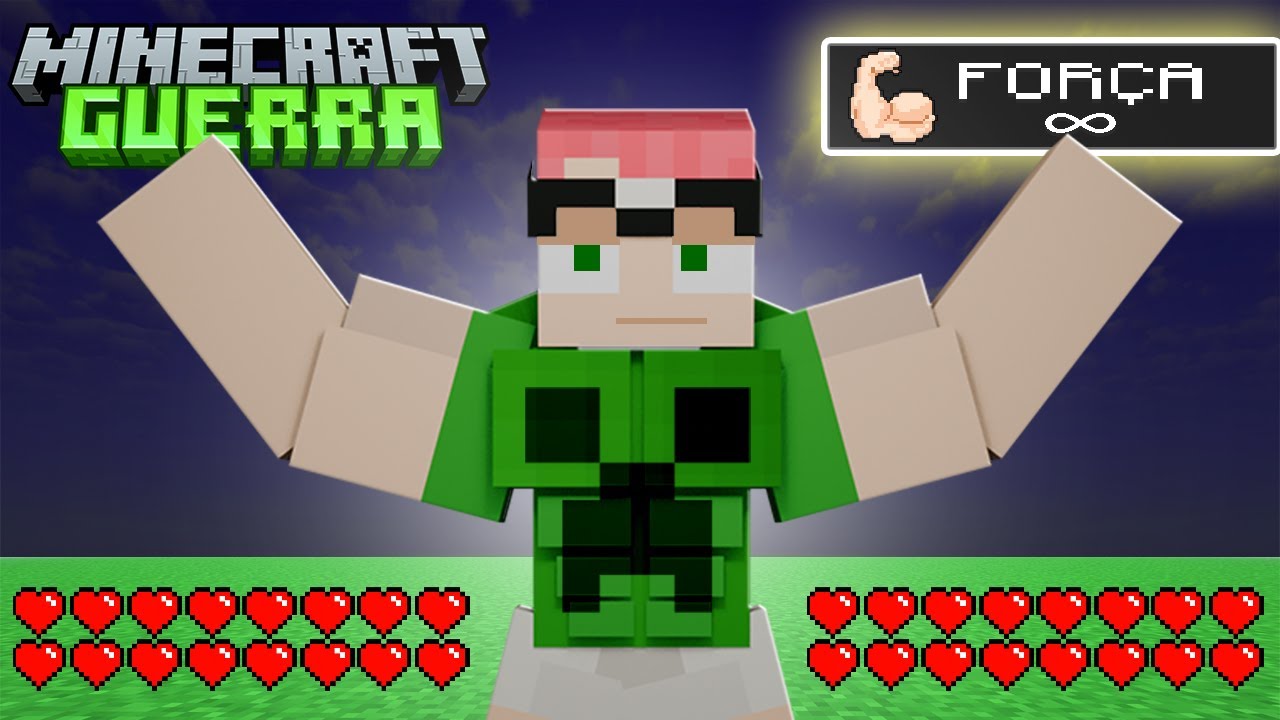 FICANDO FORTE PARA GUERRA ⚡ MINECRAFT GUERRA ⚡