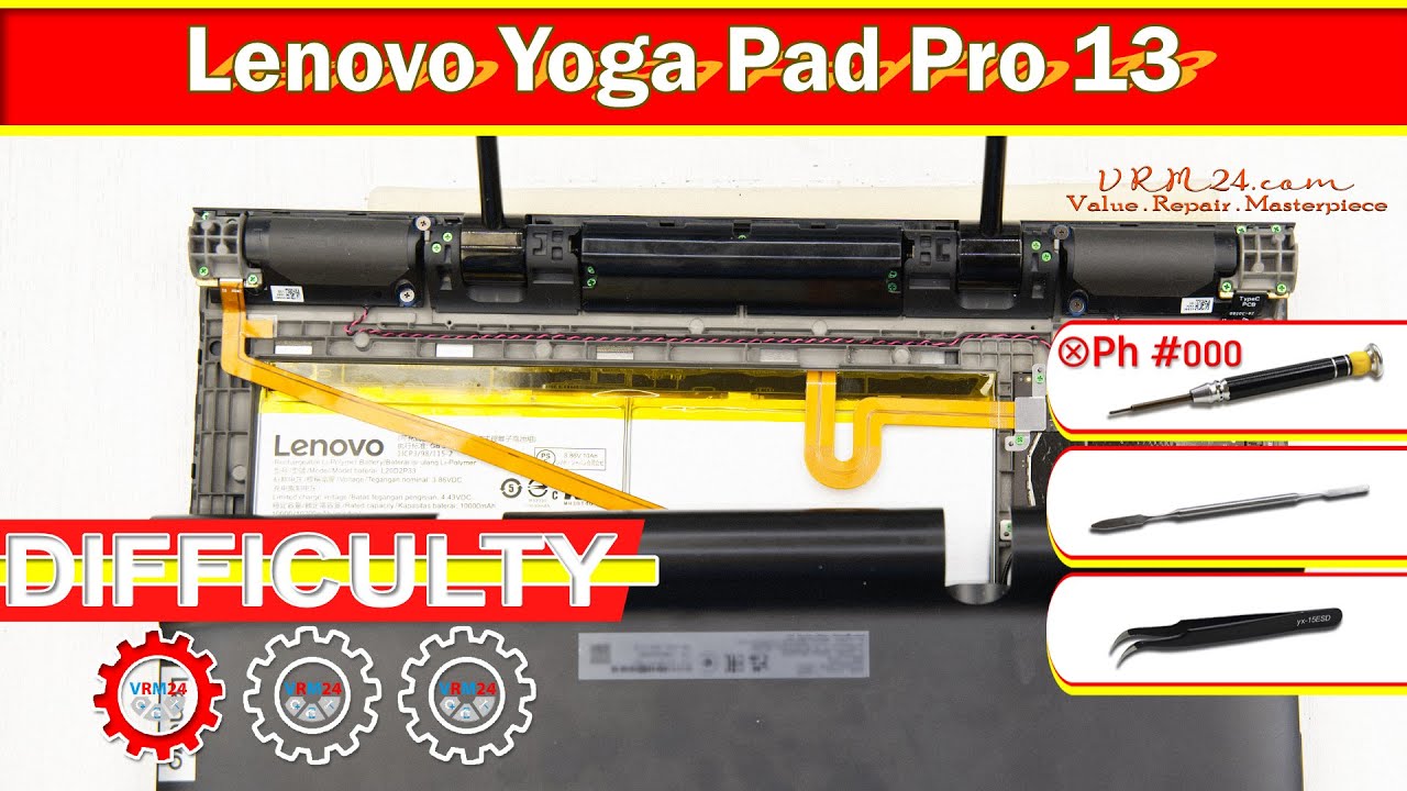 Lenovo Yoga Pad Pro 13 YT-K606F Teardown Take apart in Detail