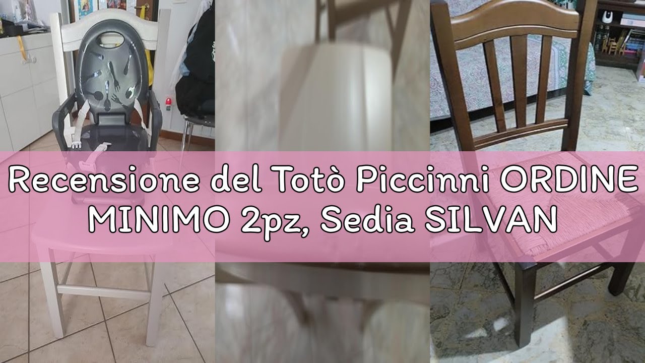 Recensione del Totò Piccinni ORDINE MINIMO 2pz, Sedia SILVANA in legno di faggio, ALTISSIMA QUALITA'