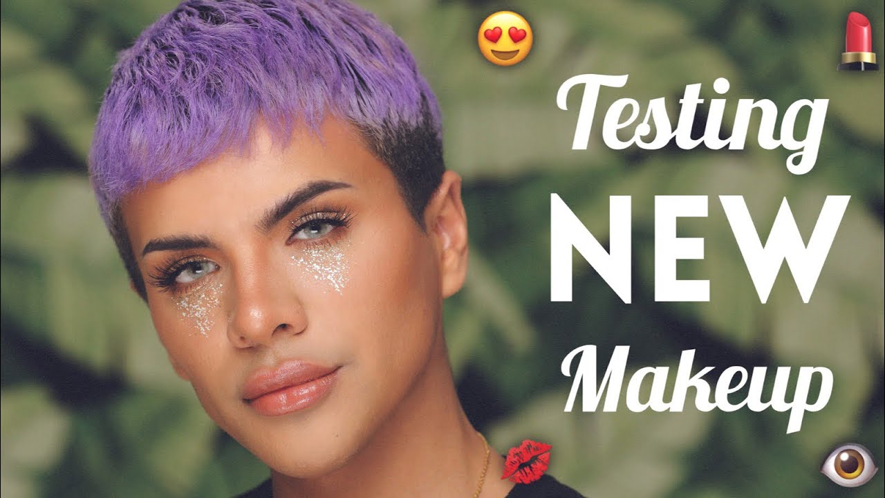 Testing out NEW MAKEUP (Crying Gold Glitter) | Gabriel Zamora