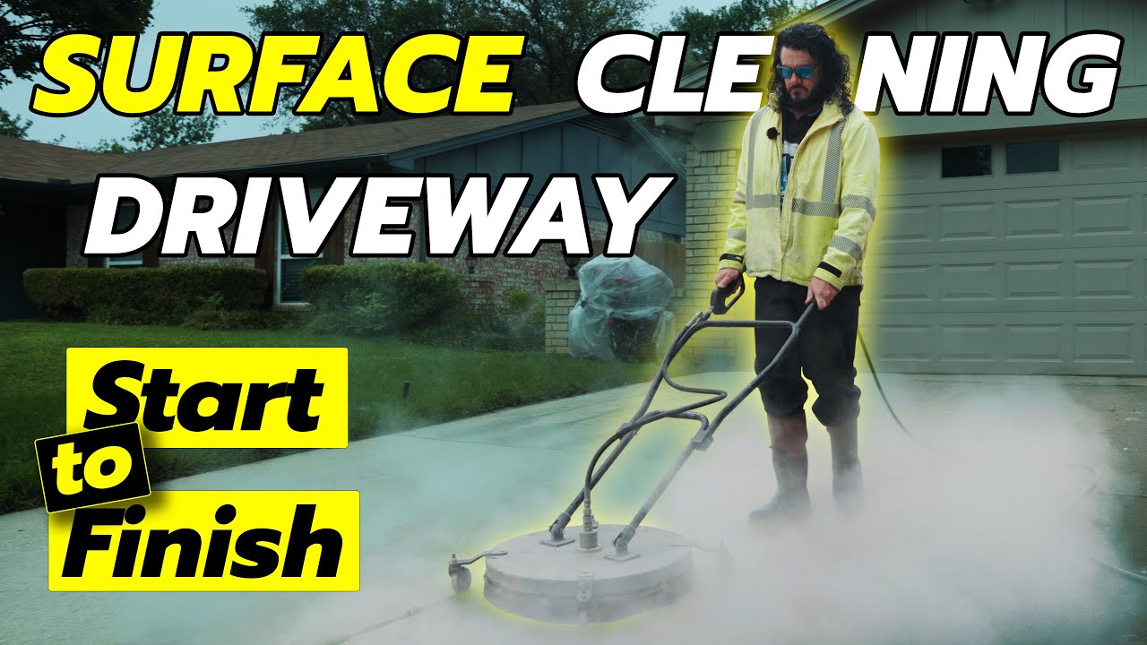 How to Surface Clean a Driveway | Start To Finish