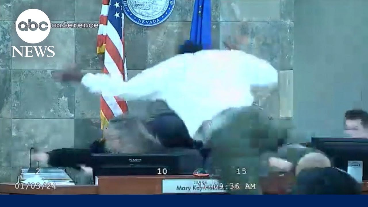 Man attacks Las Vegas judge during court sentencing