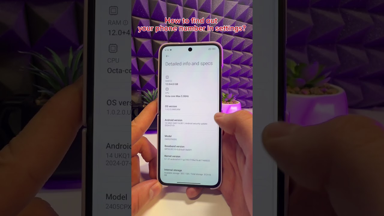 HOW TO FIND OUT YOUR PHONE NUMBER IN SETTINGS ON XIAOMI MIX FLIP? #tutorial #howto #xiaomi #android