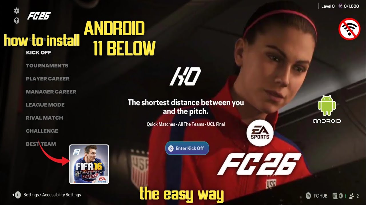 КАК УСТАНОВИТЬ МОД FIFA 16 MOBILE FC 26 НА ANDROID 11 НИЖЕ | ПОЛНОЕ ПОШАГОВОЕ РУКОВОДСТВО
