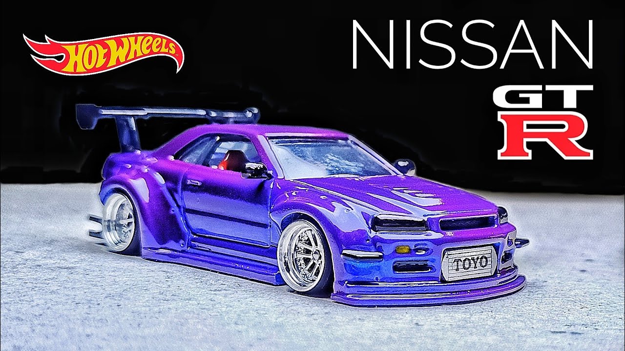 HOT WHEELS CUSTOM NISSAN SKYLINE GTR R34
