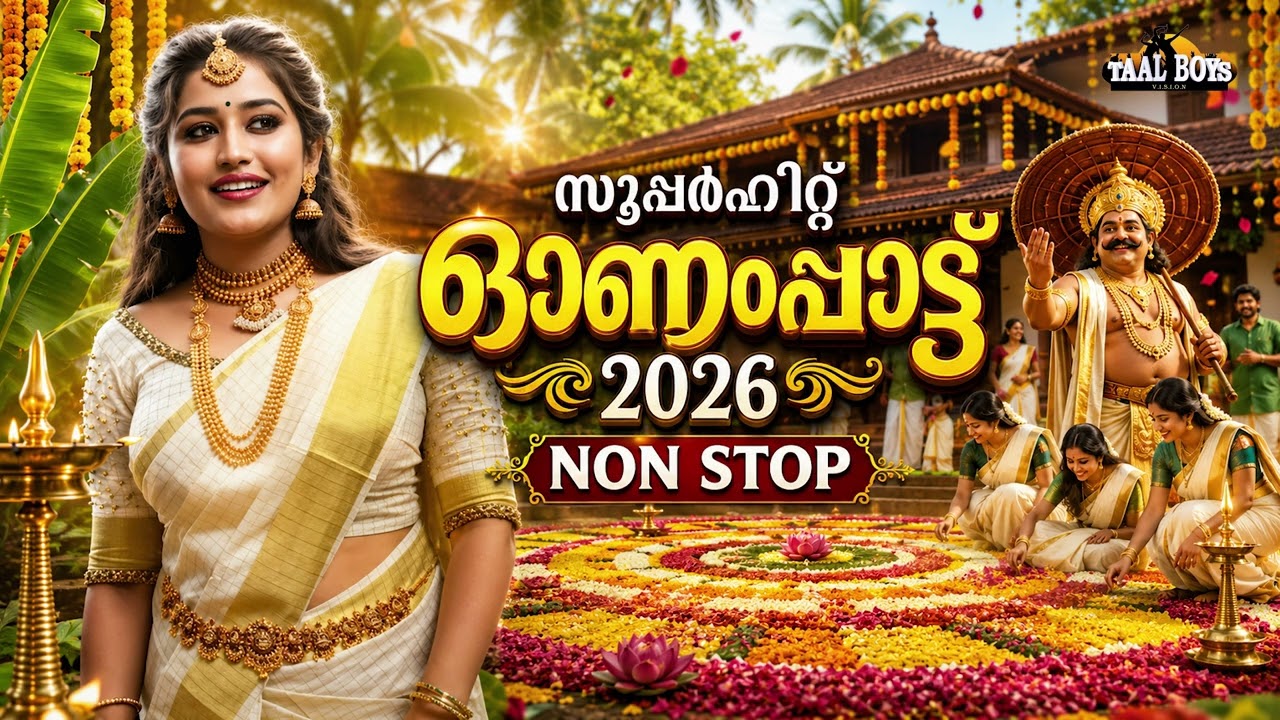 Nonstop Onam Songs 2026 Malayalam l Onapattukal l Onam Dance Songs Super Hit Songs l 90s Evergreen