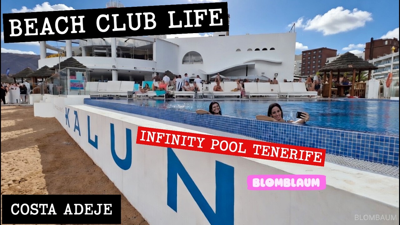 Tenerife Costa Adeje Walk 🌴 Playa del Bobo to Puerto Colón | Torviscas, La Pinta & Beach Clubs 4K