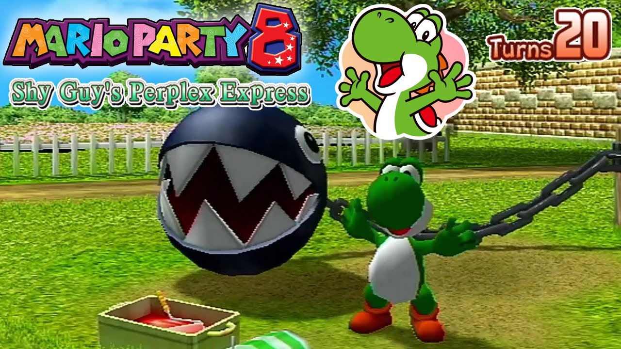 Mario Party 8 - Yoshi VS Toadette VS Luigi VS Mario - Shy Guy's Perplex Express | [LSF]Chaz