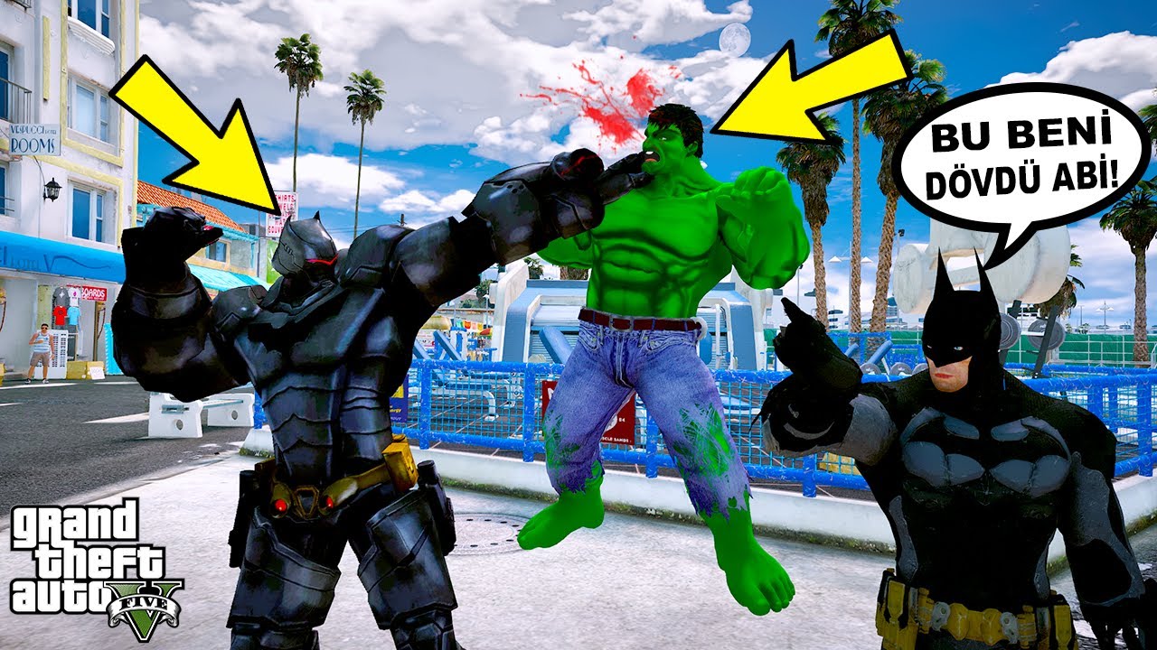 BATMAN HULK'TAN DAYAK YİYOR VE ABİSİNİ ÇAĞIRIYOR! - GTA 5