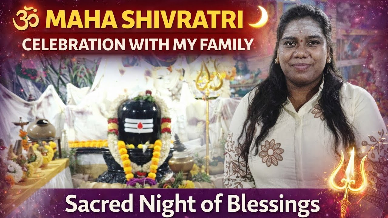 “Sacred Night of Blessings | Maha Shivaratri Celebration with My Family 🕉️✨”
