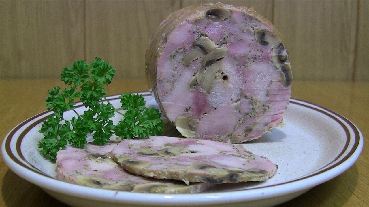 Wędlina drobiowa z pieczarkami z szynkowara
