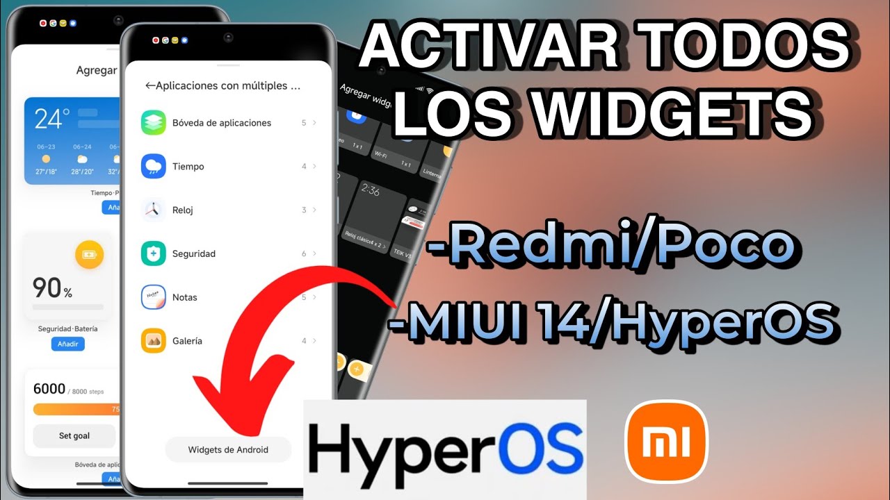 😍ACTIVA YA EN TODO SUS REDMI & POCO EL NUEVO MENÚ DE HYPEROS WIDGETS