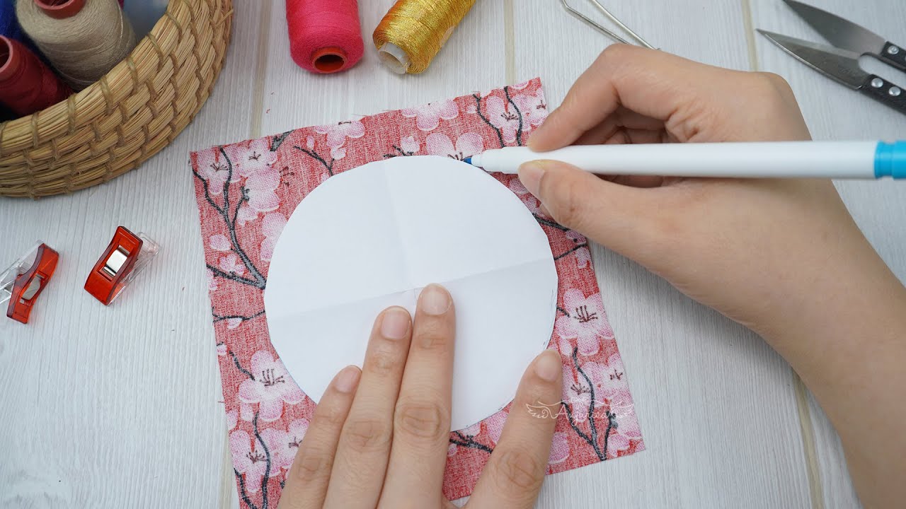 Circle Pattern to Make Beautiful Bow for Scrunchies 🎀 Make Bow Scrunchie for Ponytail