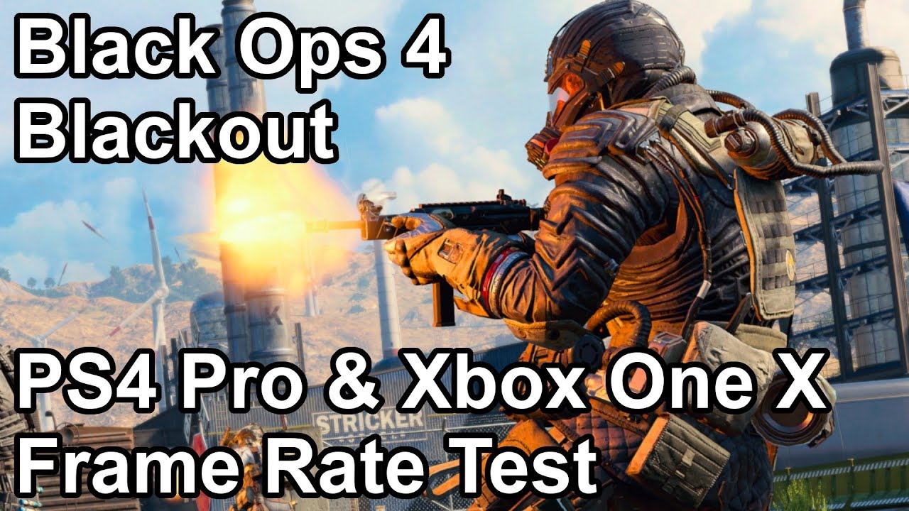 Call of Duty Black Ops 4 Blackout PS4 Pro and Xbox One X Frame Rate Test