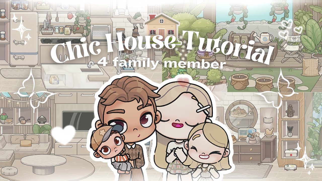 𝜗ৎ ₊˚ FREE! AESTHETIC VINTAGE CHIC HOUSE TUTORIAL FOR 4 FAMILY MEMBER | FIRST FLOOR ⋆˚꩜｡