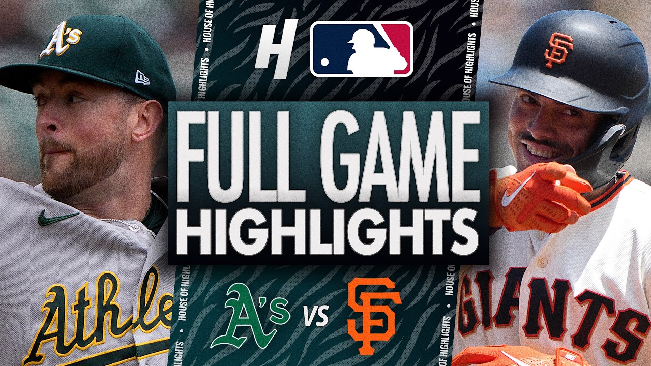 Athletics против San Francisco Giants &mdash; ЛУЧШИЕ МОМЕНТЫ МАТЧА 🔥 25 июня 2026 г. Сезон MLB