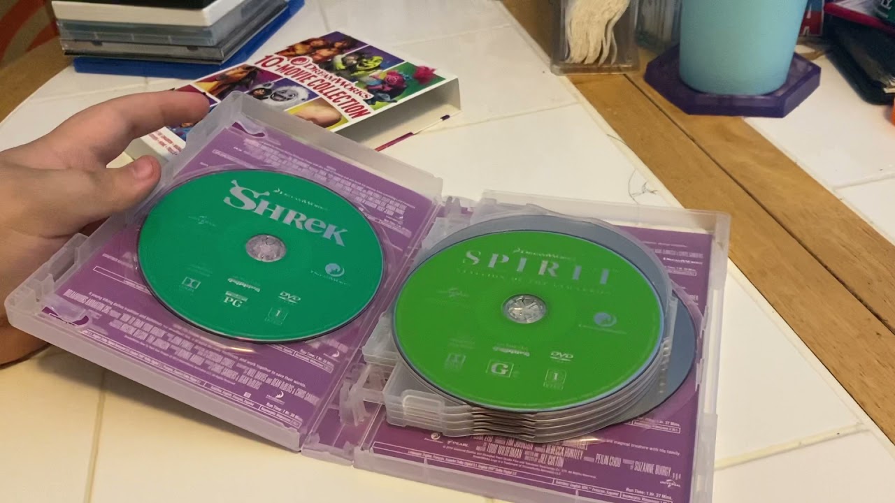 Распаковка DVD-коллекции из 10 фильмов DreamWorks