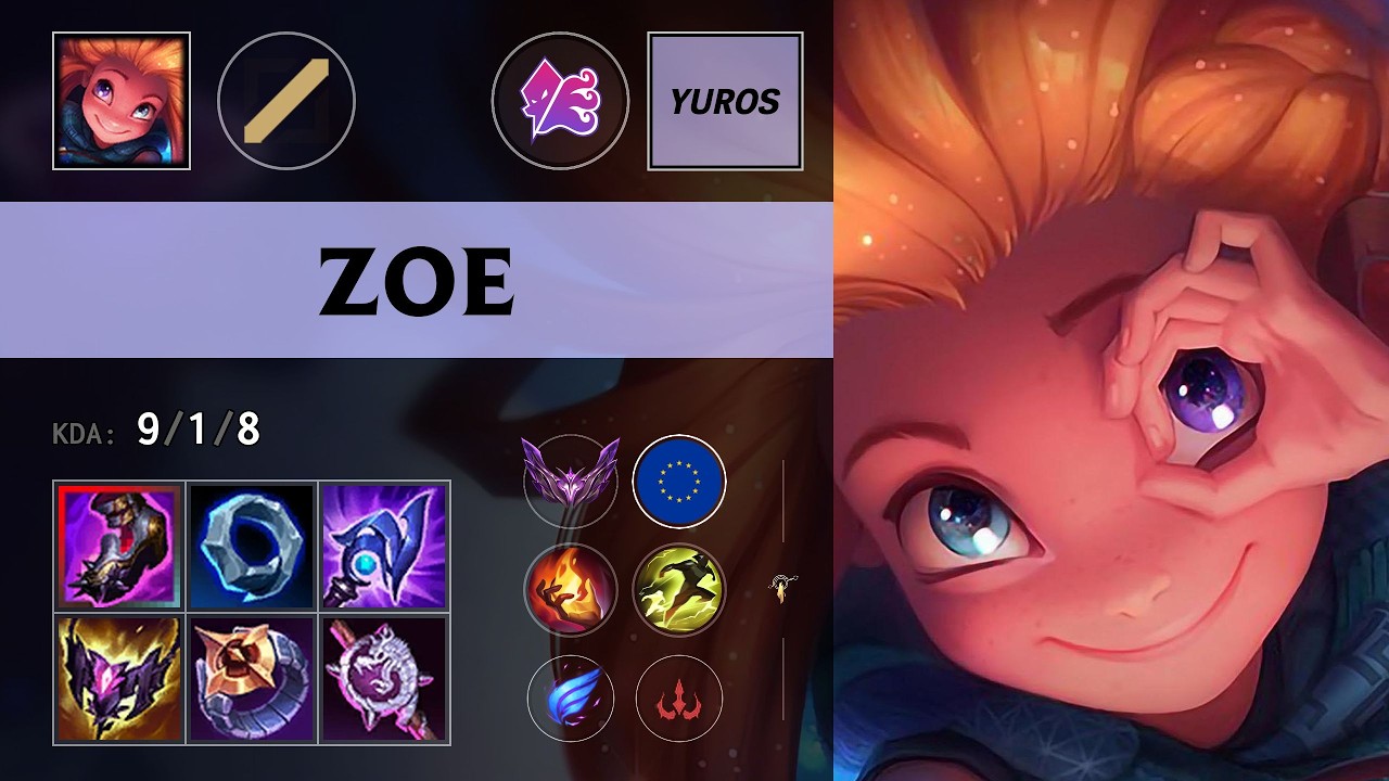 (ZPR Yuros) Zoe Mid vs Locke - EUW Master Patch 26.13
