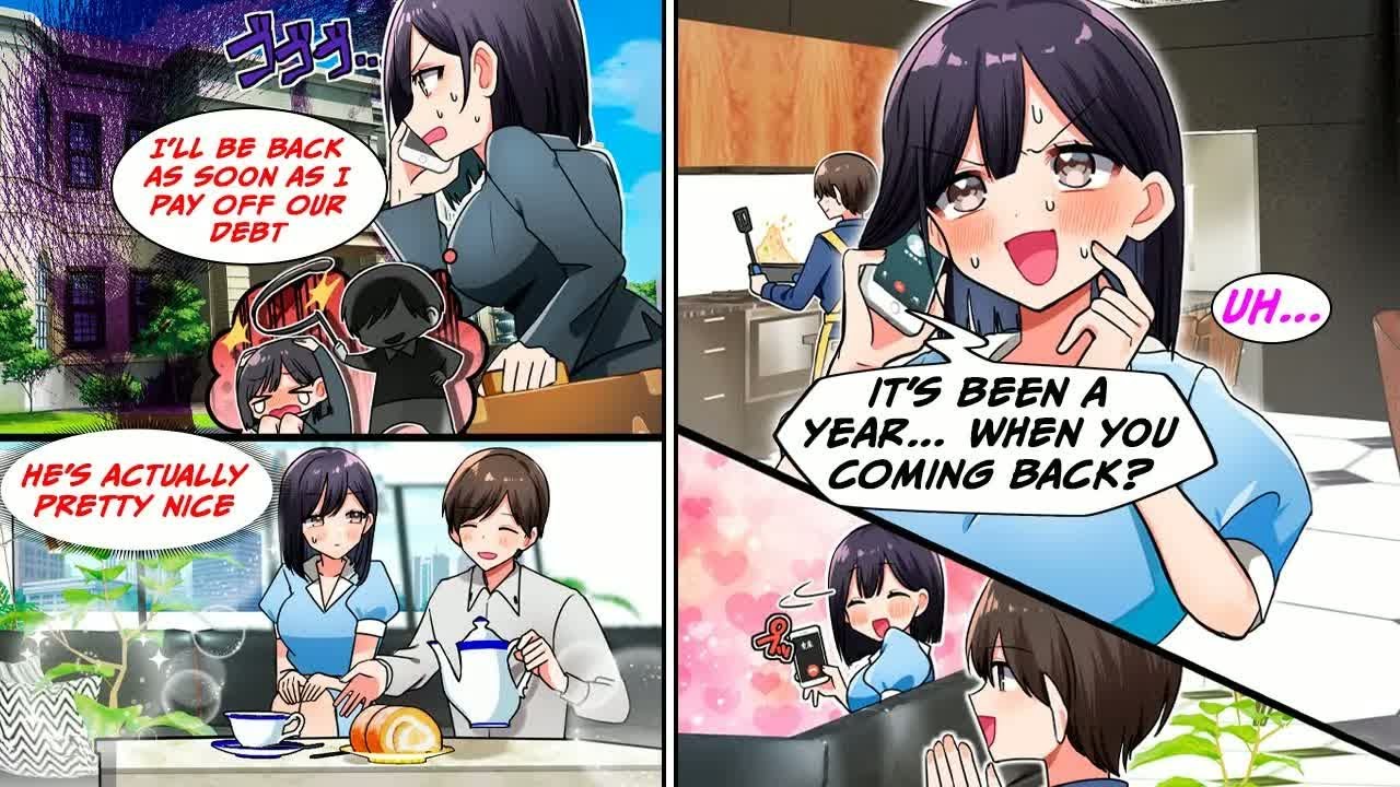 [Manga Dub] Older sister works as a housewife to pay off family debt, and she complains until...
