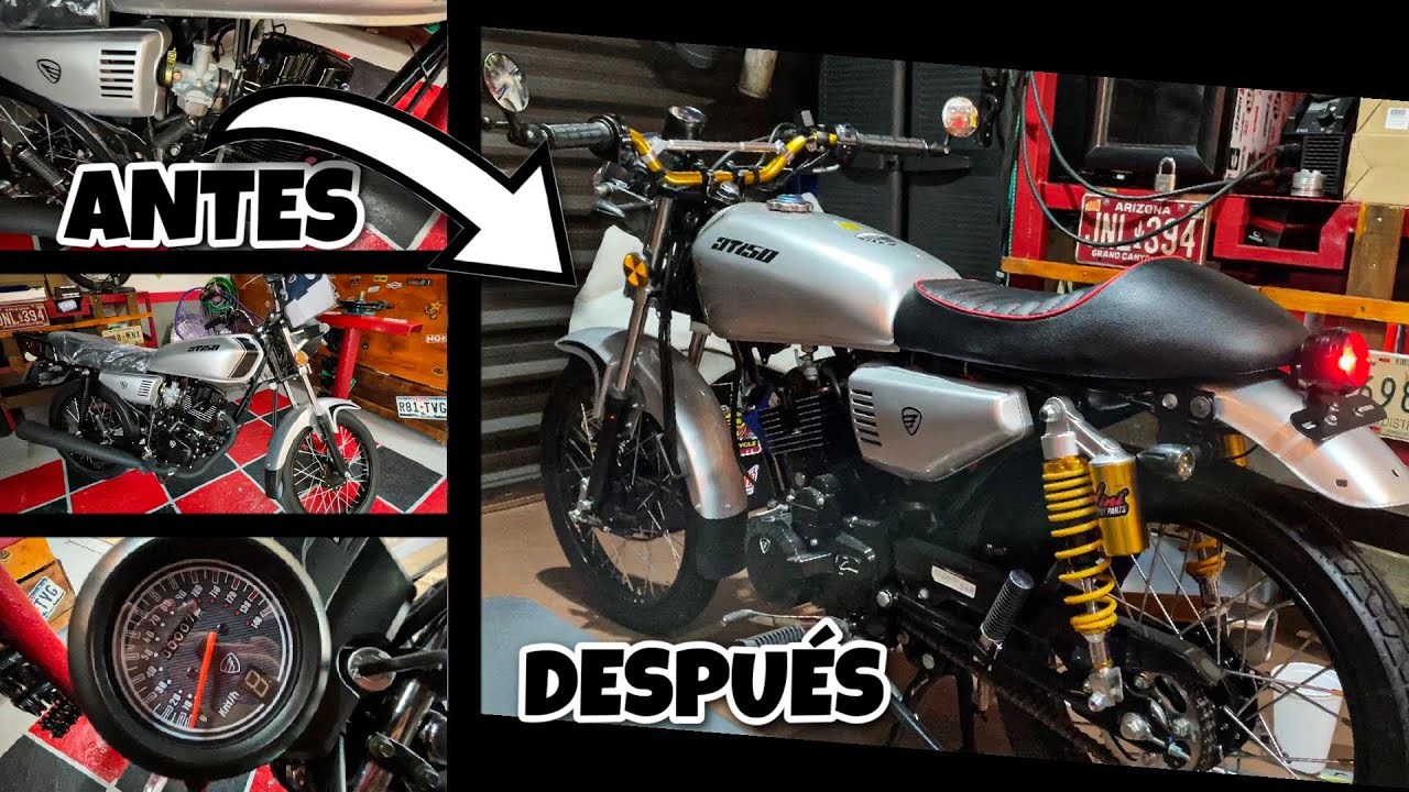 DE UNA ITALIKA DT-150 GRAFITO MODIFICADA A CAFE RACER 250CC || SINALOA STANG