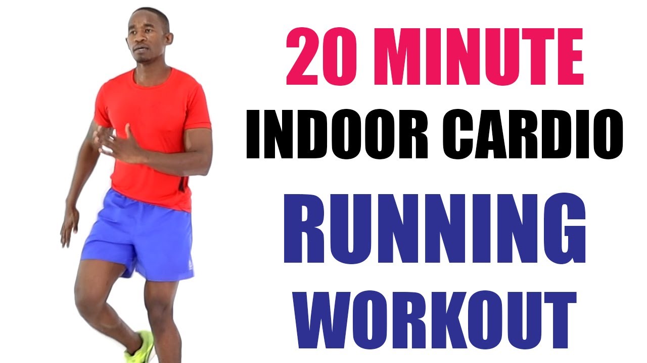Indoor Running Cardio Workout/ 20 Minute Running In Place Workout