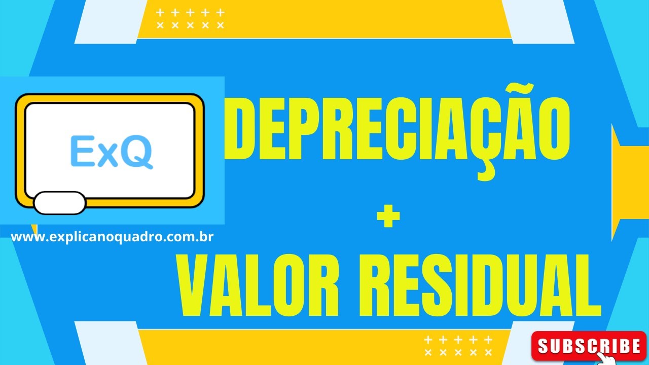 Obrigatoriedade da DEPRECIAÇÃO e Valor RESIDUAL.
