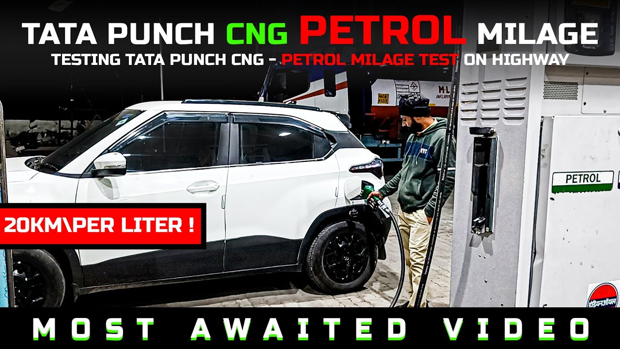 Tata Punch CNG -Petrol Highway Mileage Test | BS-6 PHASE 2 2023 | 